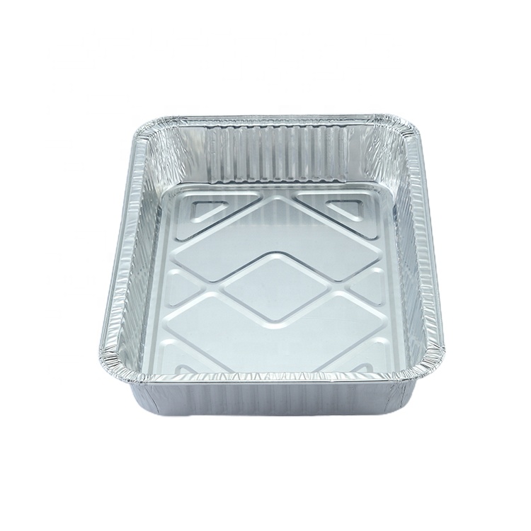 Aluminium Foil Container Food Foil Container Packaging Rectangle Edge Foil Round Container