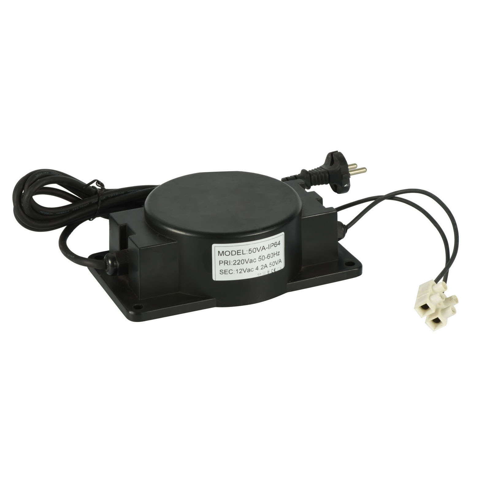 Water proof transformer for swimming pool LED 12V AC 4.2A 50W IP64