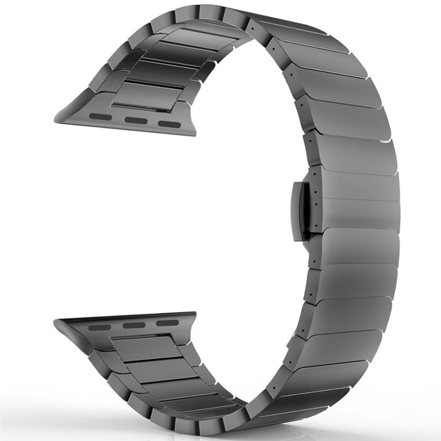 Сменный ремешок из нержавеющей стали, звеньевой браслет для Apple Watch 44 мм, ремешок для iwatch 5 4 40 мм, аксессуары для умных часов, петля 42 мм 38 мм