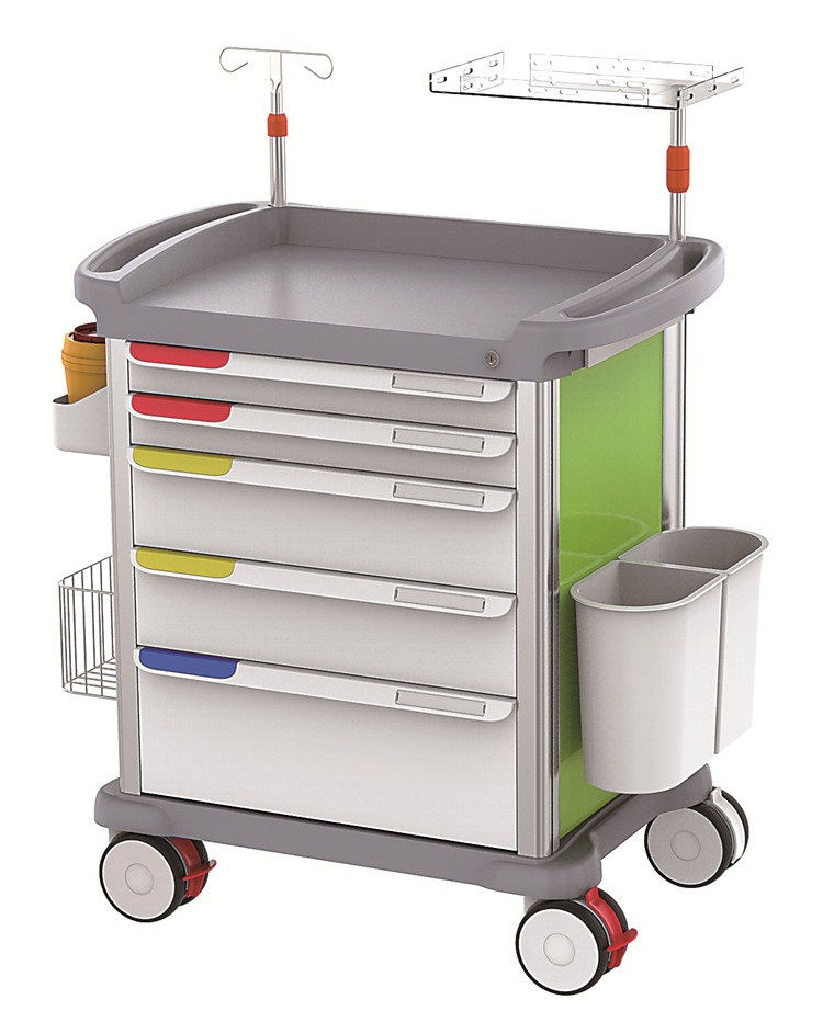 China manufacturer Italy design high quality hospital emergency medical trolley