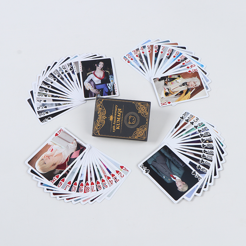 pvc plastic playing cards can be customized