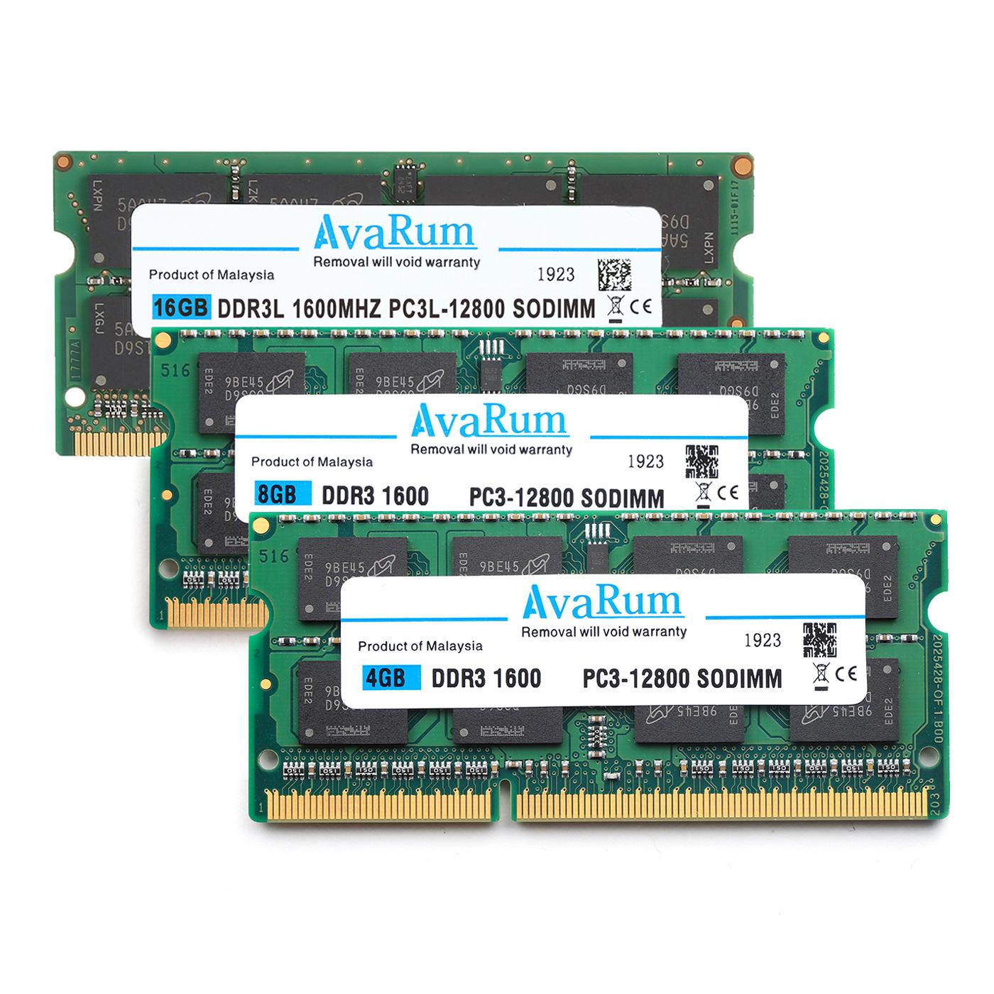 Avarum DDR3 DDR3L 4 ГБ 8 ГБ оперативной памяти, 16 Гб встроенной памяти, SODIMM ram 1600 МГц PC3-12800 памяти ddr3 оперативной памяти ноутбука