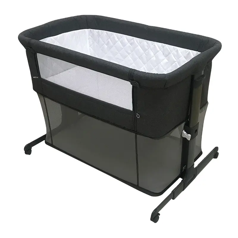 European standard Bedside co Sleeper crib Easy Folding Portable baby bassinet