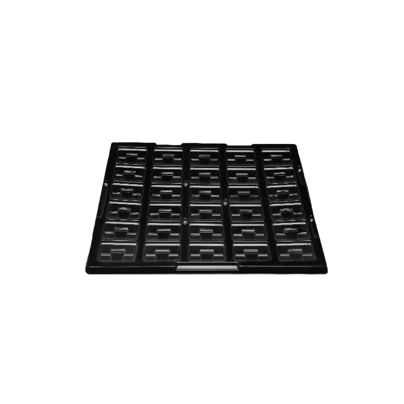 empty conductive ps component packaging electronic blister esd plastic tray