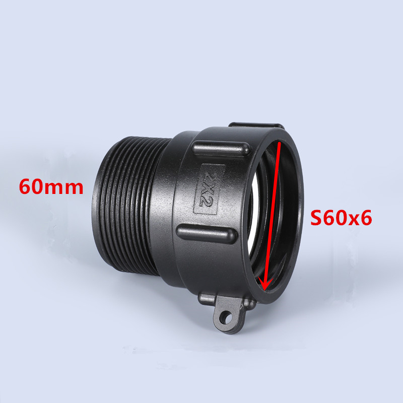 IBC Tank S60*6 Coarse Thread To 2'' BSP Male Adapter Thicken Garden Hose Connector