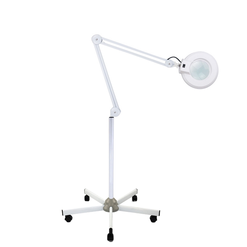 2021 Hottest Multi Colors Beauty Salon Cosmetic Table Magnifying Glass Black White LED Light Lamp Box Medical Power Daylight SMD