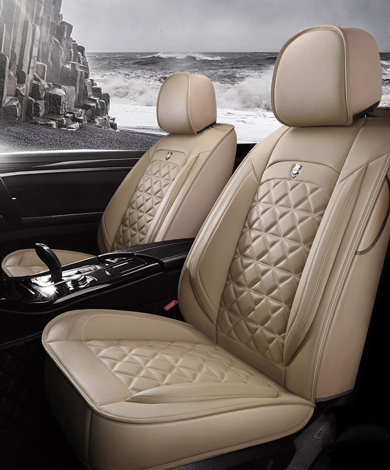 5D design high quality embroidery seat cushions car seat cover for Universal Fit Full set