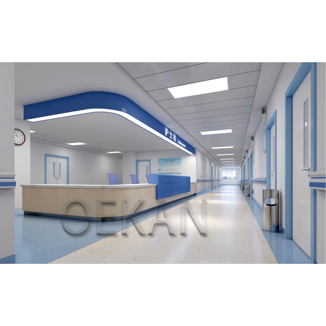 Clinic Patient Service Counter Modern Design L Shape Nurse Station