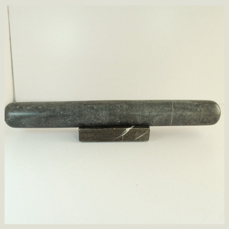 Smooth natural black non-stick dough marble rolling pin essential for household kitchen