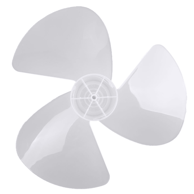 16 Inch Household Plastic Fan Blade Three Leaves with Fan Nut Fan Blade Parts for Standing Pedestal Fan Table Fanner