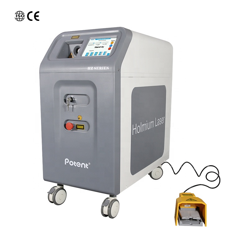 80W 2100nm Potent urology surgical Holmium Laser Treatment Equipment kidney stone machine
