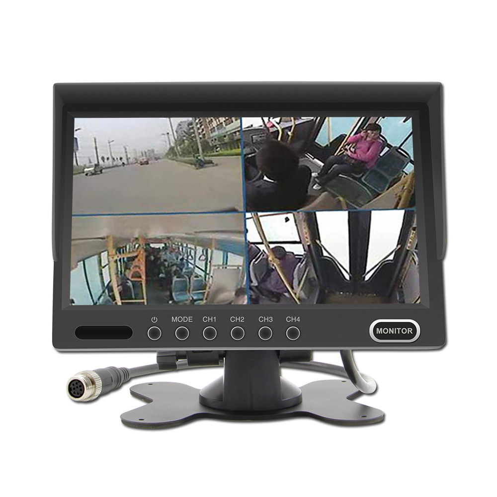 В автомобиль заднего вида сплит-экран CCTV монитор, автомобиль 7 дюймов TFT LCD Quad монитор