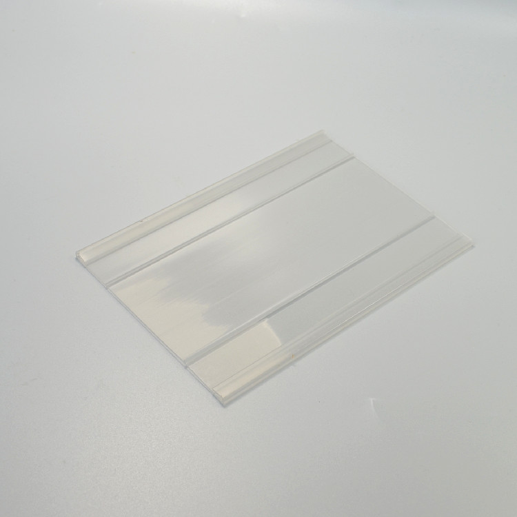 pvc c-channel for double wire shelf label holder plastic strip