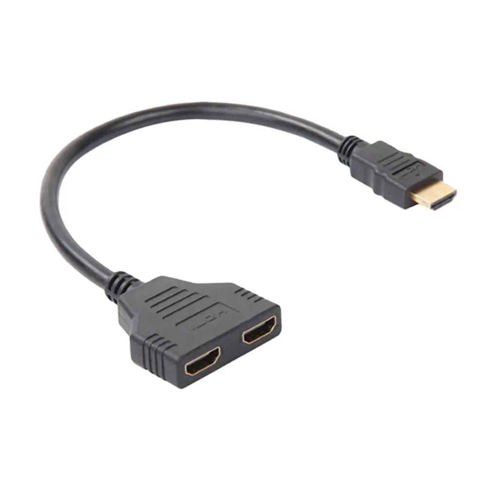 Splitter 1x2 HDMI Cable 1 Input 2 Output 1080P HDMI Splitter Male To 2 Female 1 In 2 Out HDMI Splitter Cable Cord