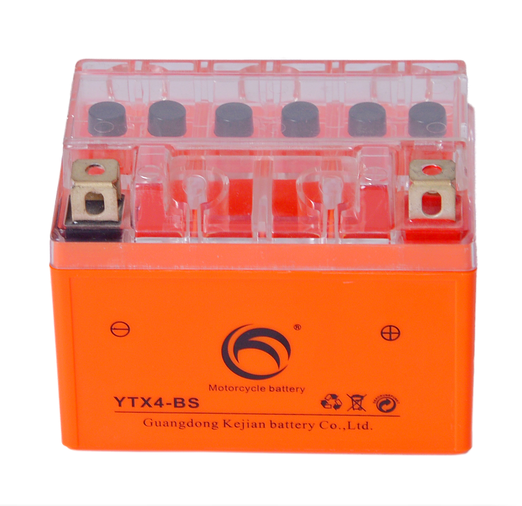 Гуандун Kejian полную мощность YTX9-BS YTX7L-BS YTX7A-BS YTX5L-BS гель YTX4L-BS АКБ для мотоциклов 12В 4AH