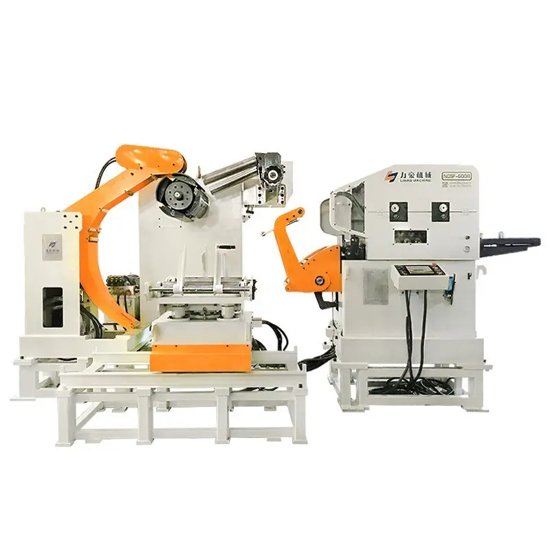 High quality NCSF-800B automatic metal sheet decoiler straightener and nc servo roll feeder 3 in 1 for stamping press