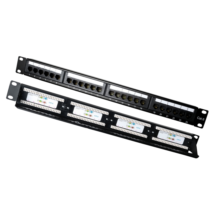 Сетевая патч-панель CAT6 UTP RJ45 модульная 24 порта патч-панель