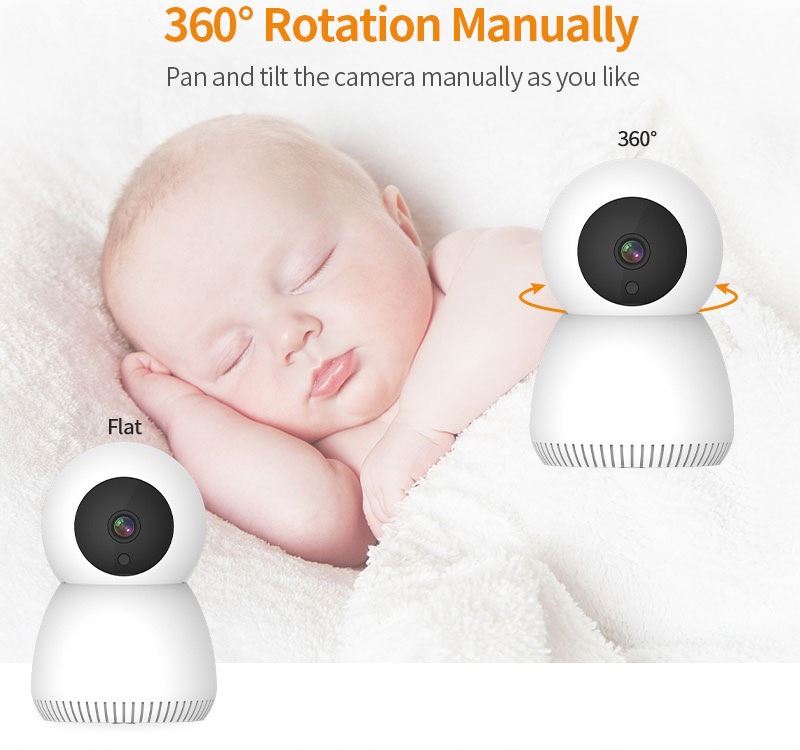 Baby Monitor Camera with 2-Way Audio 1080P WiFi Home Security Camera with Motion Detection Night Vision Baby video Monitor