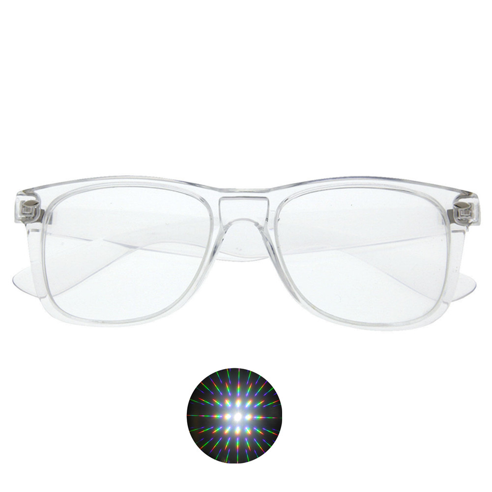 3D Ultimate дифракционные решетки Glasses-3D Призма эффект EDM радужной расцветки в стиле рейв frieworks Starburst очки для фестивалей и прослушивание музыки
