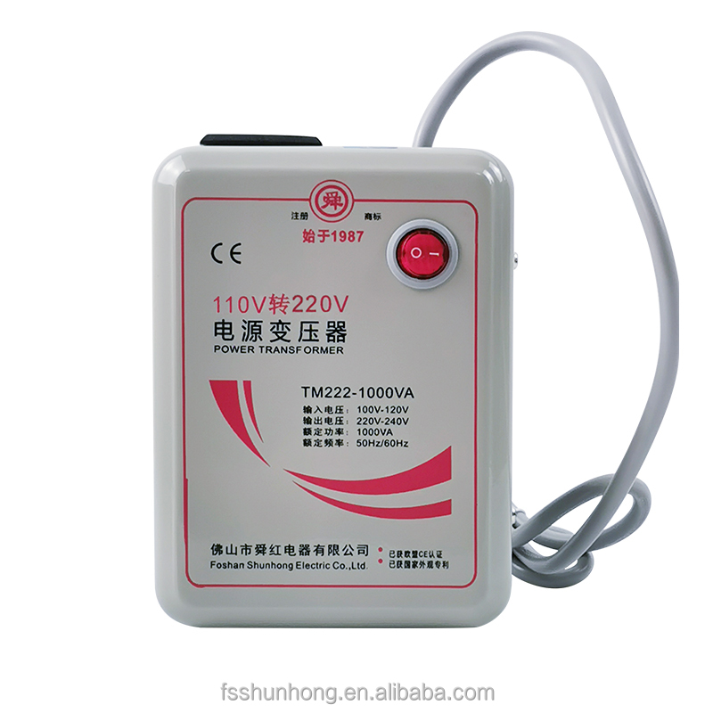 Shunhong 1000w повышающий трансформатор 110v до 220v хорошая цена сделано в Китае одиночная фаза 1000va тороидальный 1kw преобразователь напряжения 100v