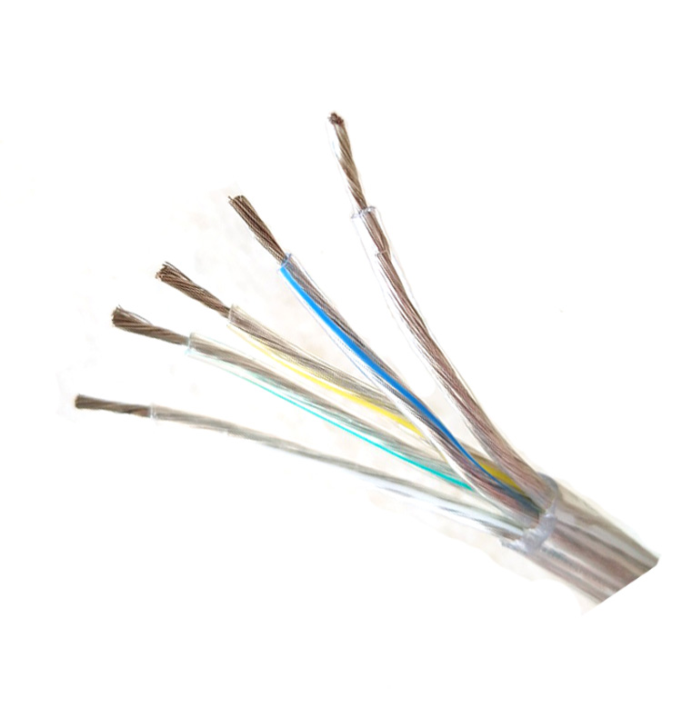UL SVT 5 Core 18AWG прозрачный ПВХ 105 градусов 300 В питание Электрический провод и кабель