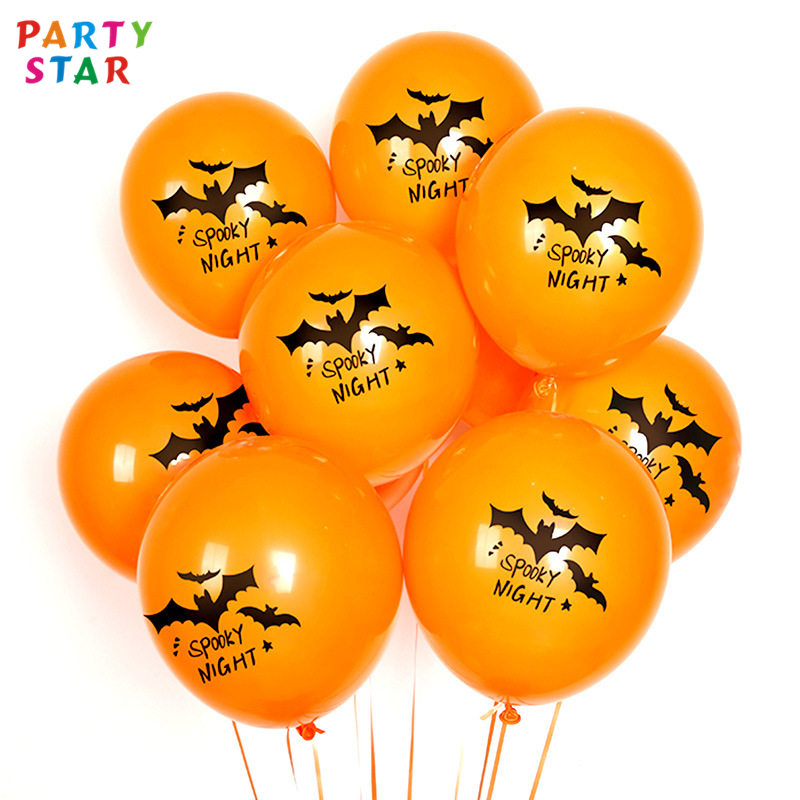 2021 Wholesale New Hot 100pcs Latex Balloons Party Decoration Printing Halloween Balloon