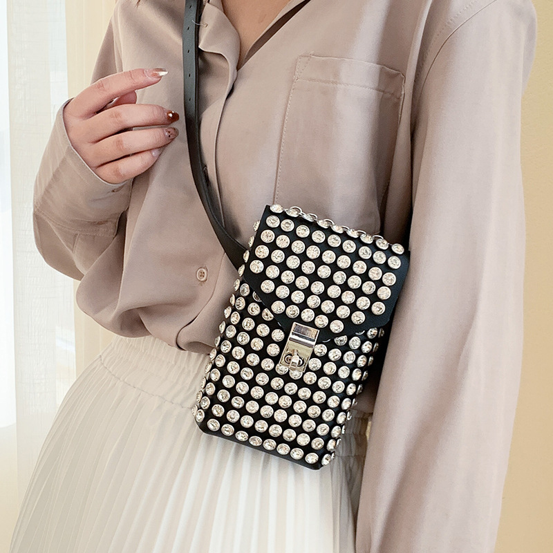 Drop Shipping carteras sac a main Rhinestone Evening Handbag Clutch Purse Women Small Crossbody Bag Mini Cell Phone Purse Wallet