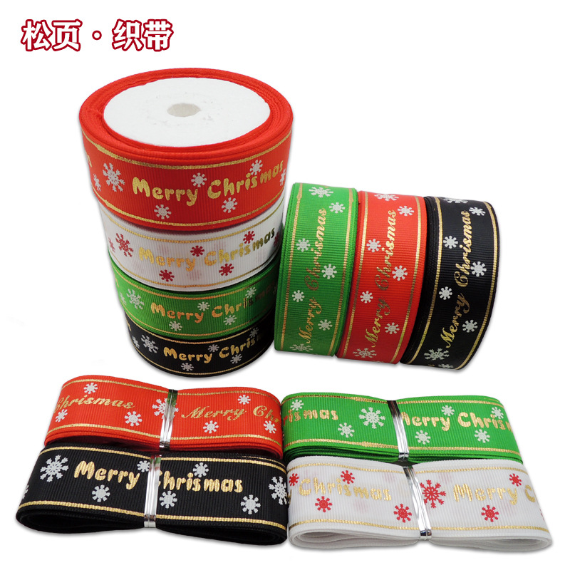7M/roll 2021 christmas ornaments Christmas Holiday Party Decoration Wired Burlap Ribbon Christmas Ribbon