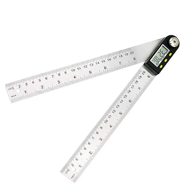 SHAHE Portable 200 mm Stainless Steel Angle Ruler Electron Goniometer Protractor Angle finder Digital Angle Gauge