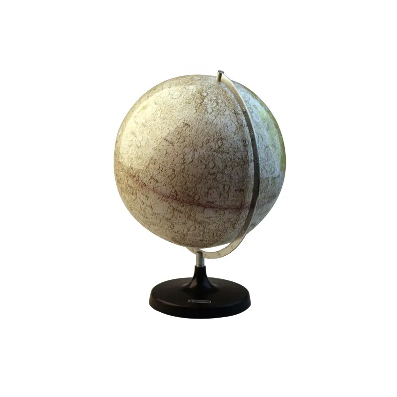 plastic rotating 3d map model moon globe for geography