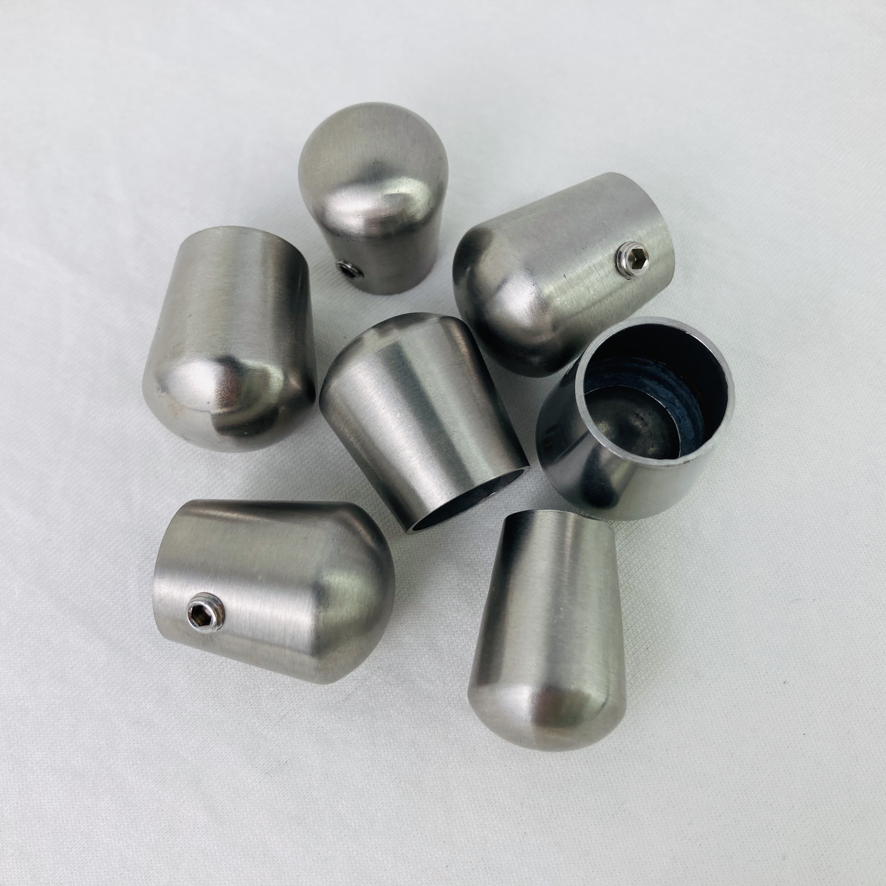 Low Price Hollow Tube Stainless Steel Handrail Pipe 12mm 16mm Punching End Cap Holder