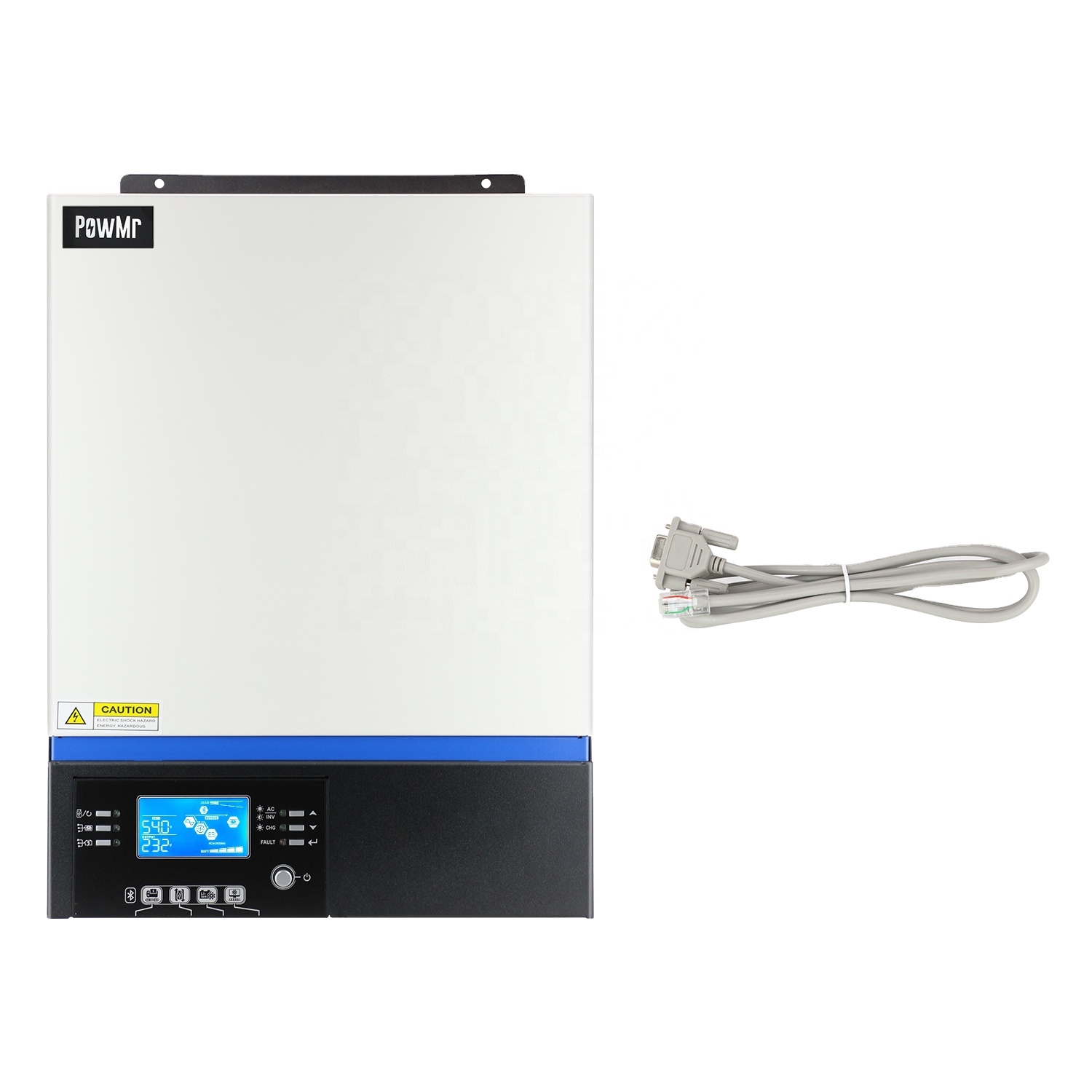 PowMr 5KW 48V 230V солнечный гибридный Инвертор зарядное устройство встроенный 80A MPPT Контроллер заряда для фотоэлектрических систем VM-5K-III с Bluetooth и монитор