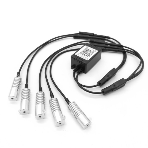 Светодиодный источник света, 12 В постоянного тока, 5 Вт, миниатюрный bluetooth-осветитель, Светодиодный Боковой светящийся волоконно-оптический эмиттер, лампа для автомобиля, для домашнего использования