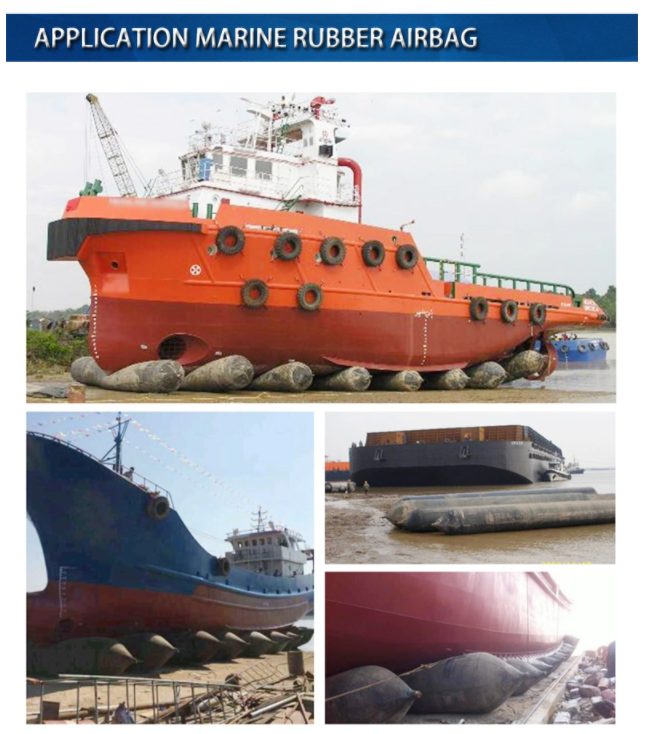 High working pressure inflatable lifting ship launching air bag