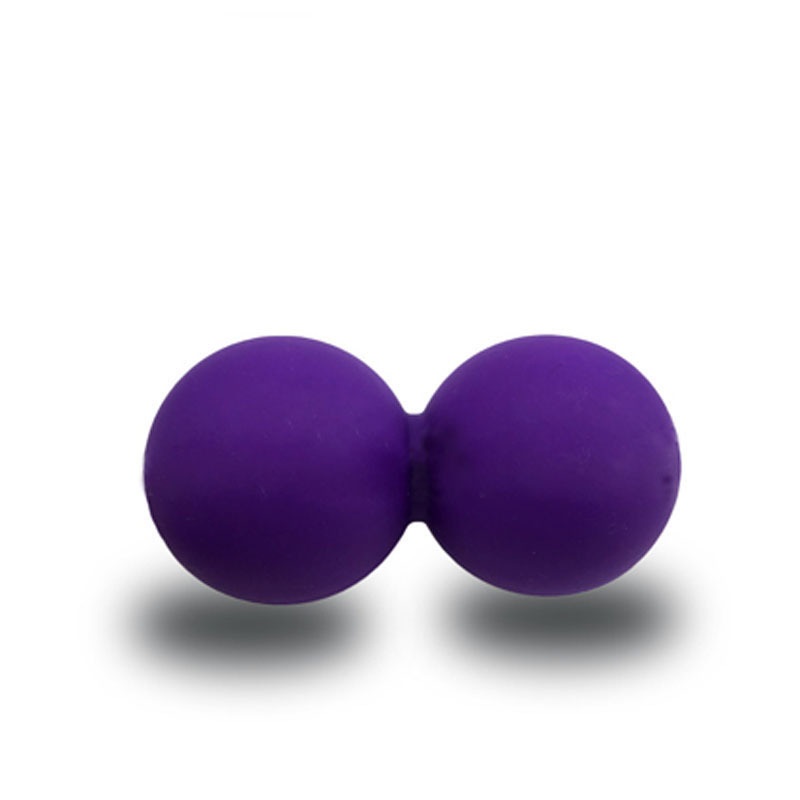 Custom Logo Silicone Rubber Myofascial Release Deep Tissue Double Lacrosse Peanut Massage Ball