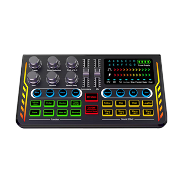 Sound Equipment With Condenser Microphone Studio Audio Interface DJ Sound Mixer System