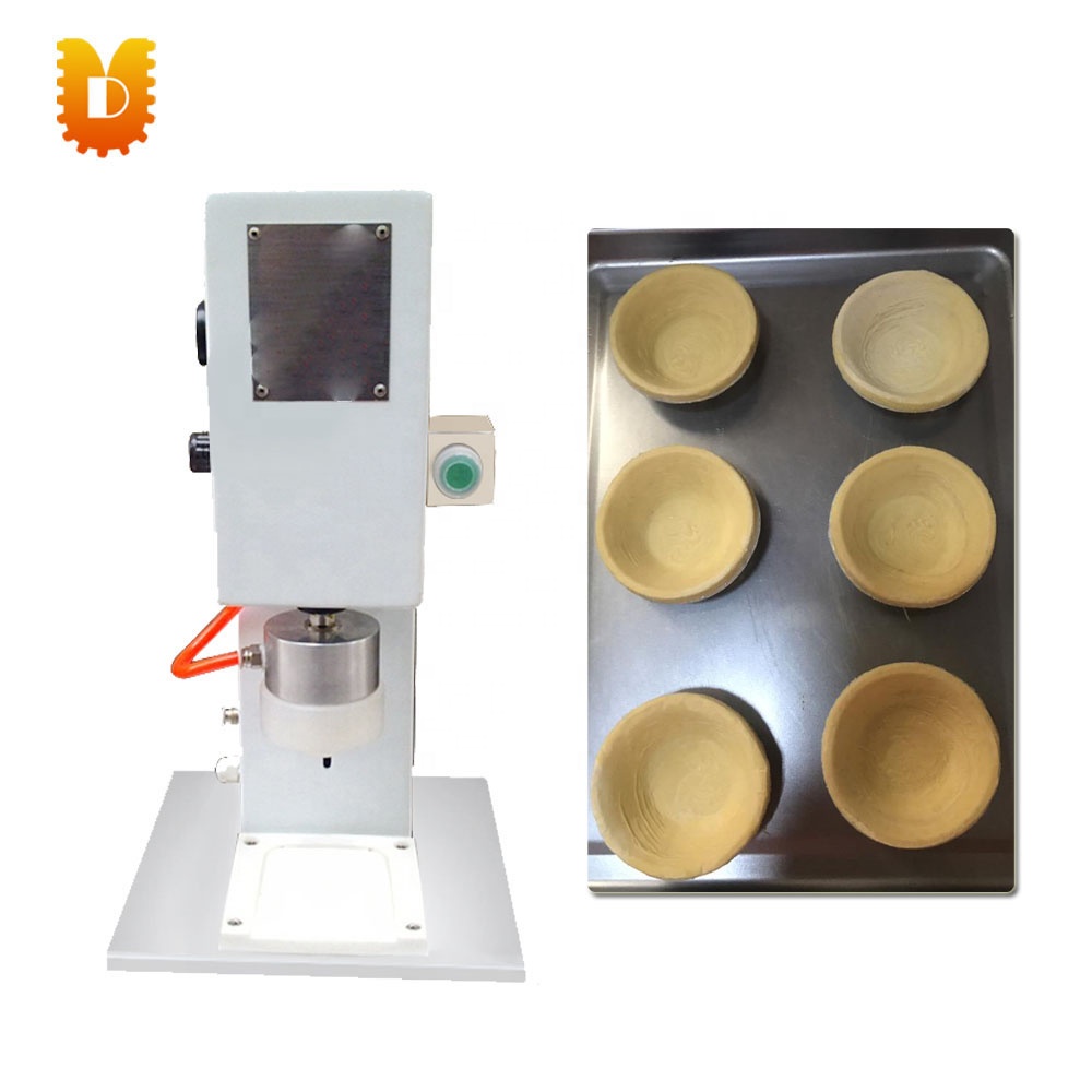 UDDT-G28 Low Cost Safety Pneumatic Egg Tart Making Machine tart Press Machine Egg 0.2-0.3mpa 250*250mm 320*310*540mm 6kw,6kw GS
