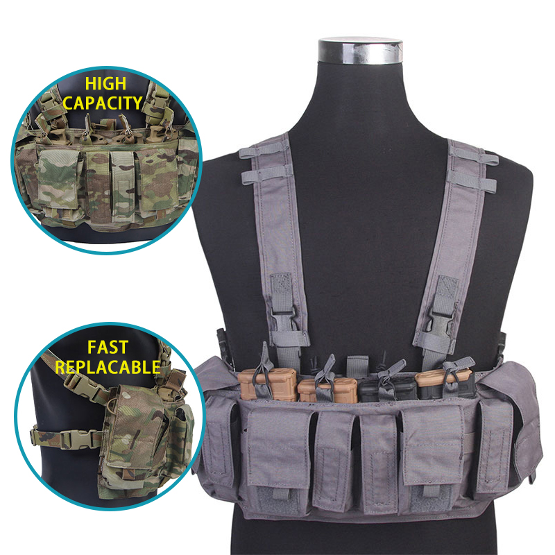 Emersongear 2021 New Durable Nylon Tactical Chest Harness Rig Police tactical Gear Military Chest Rig