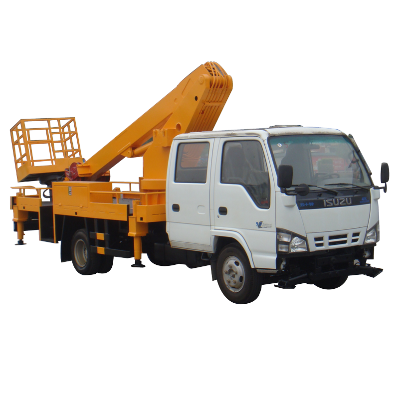 Cheap stuff to sell 4X2 telescopic boom aerial working truck from china