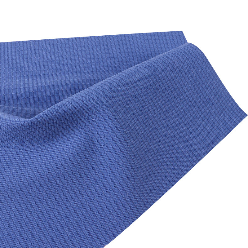 Nylon exquisite grid quick drying dry and comfortable waterproof shirt knitted grid T-shirt nylon ammonia elastic fabric