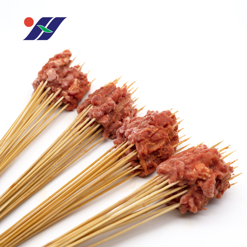 Frozen meat kebabs, beef, barbecue meat kebabs semi-finished products