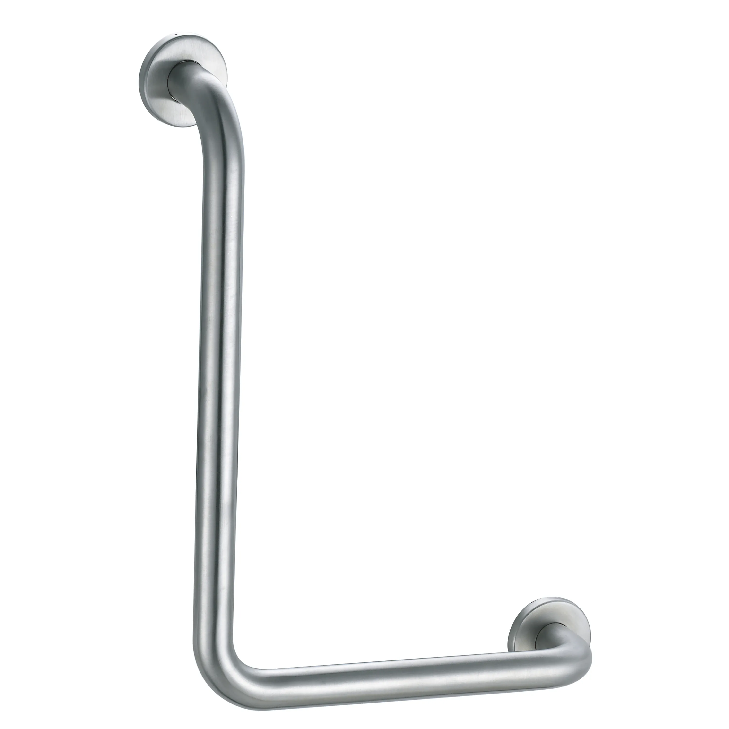 Quality 304 Stainless Steel L Shaped Toilet Handrail Grab Bar Disable Elderly Bathroom wall grab rails