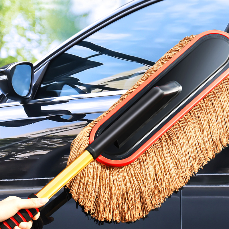 Retractable Car Cleaning Artifact, Car Brush Dust removal Dust Removal Car Washing Mop, Car Supplies And Tools