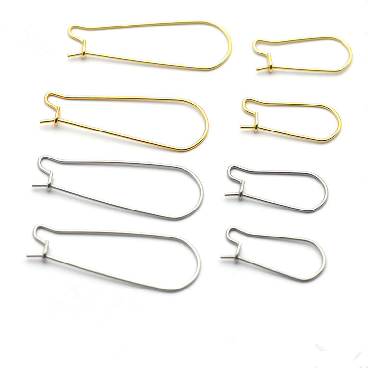 200pcs French Earring Loop Hoops Ear Wire Hook for Jewelry Making Findings Diy Earrings Settings Base Accessories Supplies