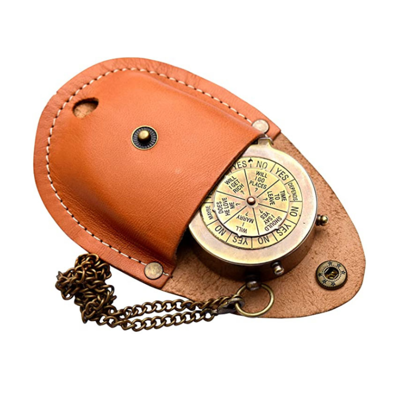 2021 leather Compass with Stamped Leather case Camping Compass for outdoor