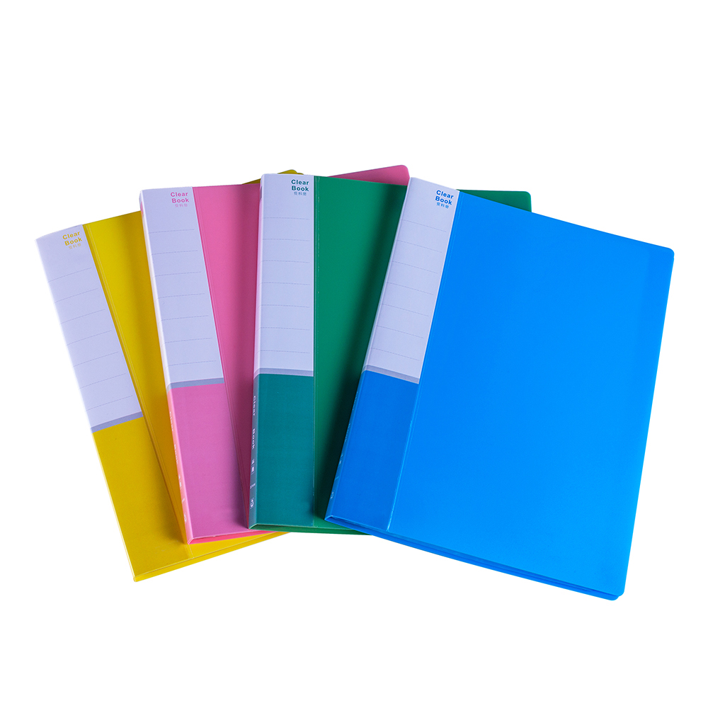 wholesale Color 24 pocket display Booklet pp transparent protective film presentation storage folder