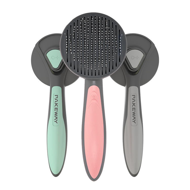 Pet Hairs Self Cleaning Comb Massage Remover Hair Brush Stainless Steel Pet Cat Dog Needle Comb