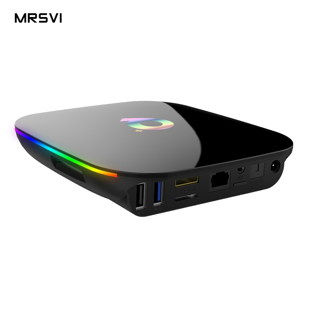 НОВЫЙ Q plus 6K HD Android 9,0 Смарт ТВ-бокс 2,4G wifi 4 Гб ОЗУ 32 Гб ПЗУ четырехъядерный медиаплеер Android TV Box Q +