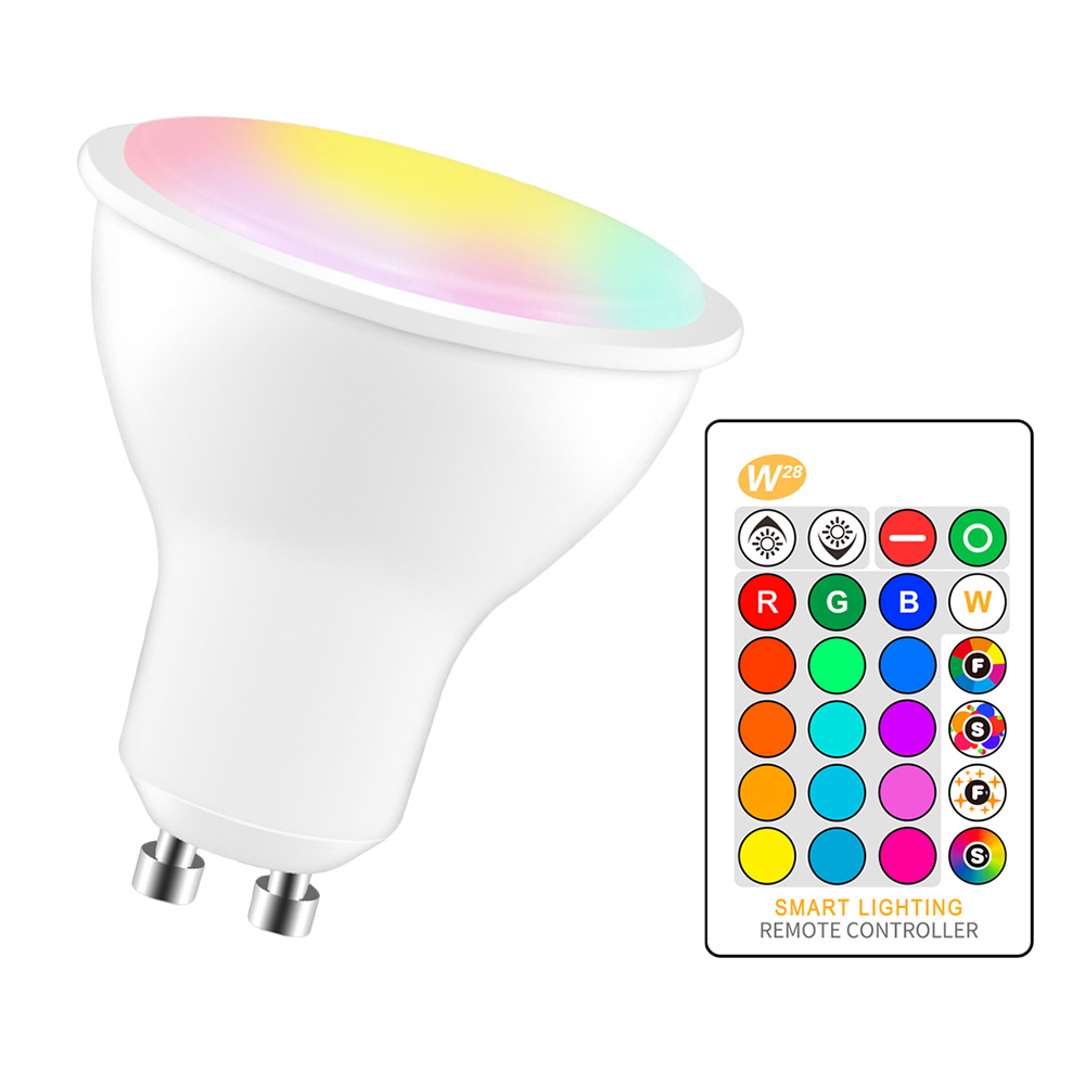 Amazon Alexa Tuya умные rgb цветные лампы cct 5 Вт 7 Вт 10 Вт Wifi Пульт дистанционного управления сменная лампа умная Светодиодная лампа GU10