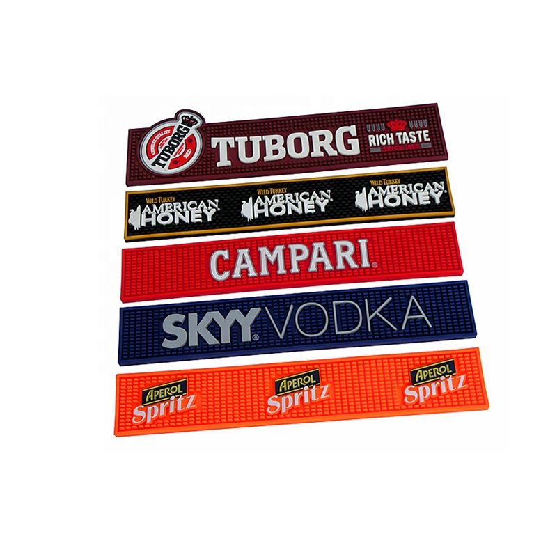 Bespoke PVC Rubber Bar Runners, Spill Mat для Beverage Promotion
